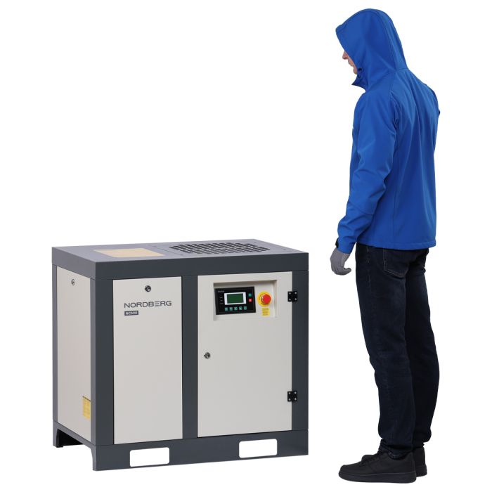 Винтовой компрессор Nordberg NCN10, прямой привод, 10 бар, IP55, 950л/мин, 7,5кВт