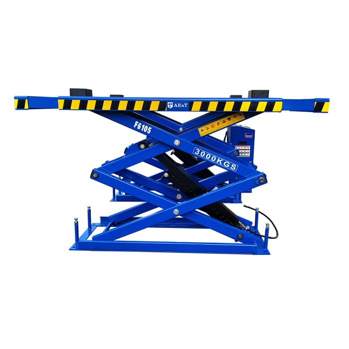 Подъемник автомобильный ножничный 3 тонны Ae&T F6105, электрогидравлический, 220В