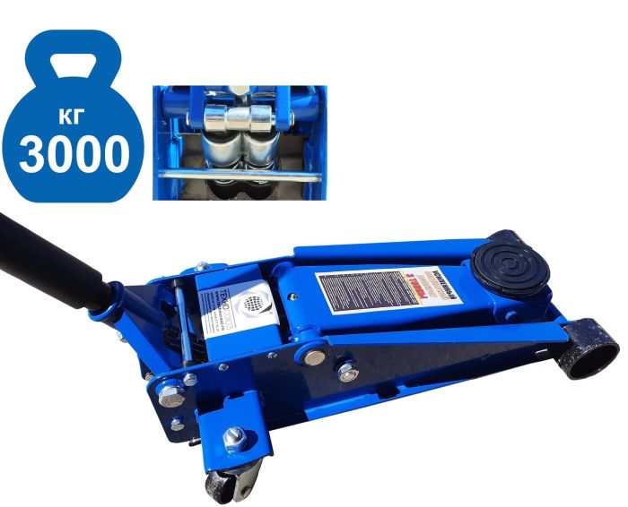 Домкрат подкатной гидравлический 3 тонны Техносоюз TS1900-25, для кроссовера, легкового авто