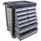 Тележка инструментальная Wiederkraft WDK-707, закрытая, 7 ящиков