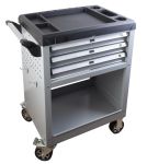 Тележка инструментальная Wiederkraft WDK-713, полузакрытая, 3 ящика