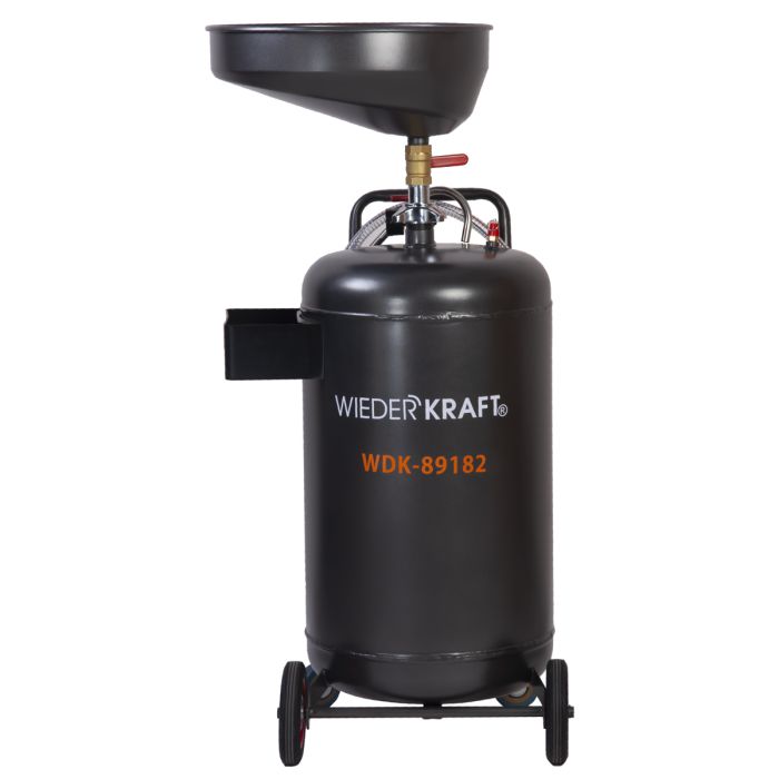 Установка для слива отработавшего масла Wiederkraft WDK-89182, 80 литров