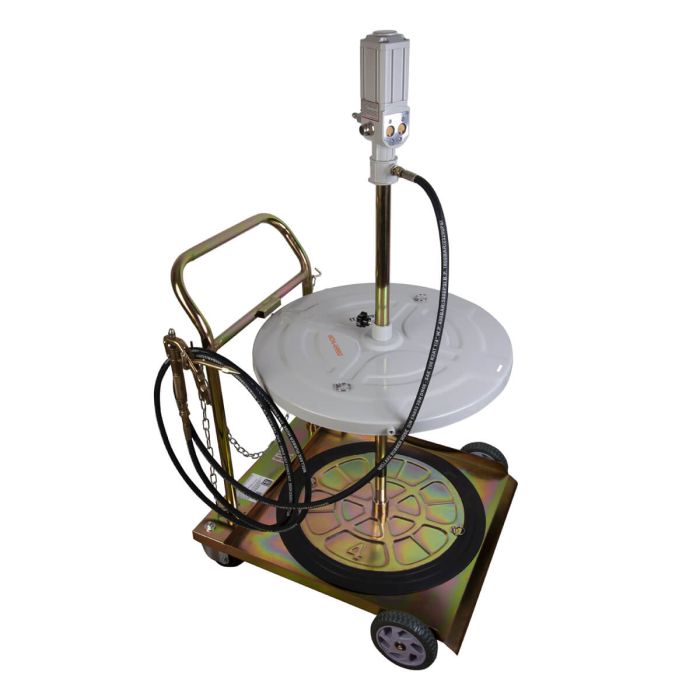 Нагнетатель смазки (солидолонагнетатель) Wiederkraft WDK-89860, пневматический, 0,8л/мин
