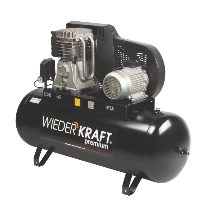 Поршневой компрессор Wiederkraft WDK-92060, ременной привод, 606 л/мин, 380В