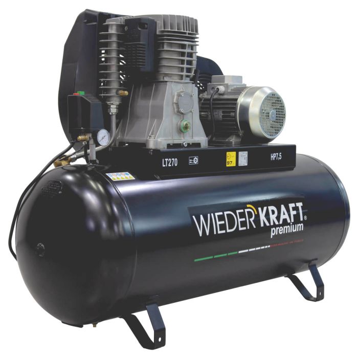 Поршневой компрессор Wiederkraft WDK-92779, ременной привод, 798 л/мин, 380В