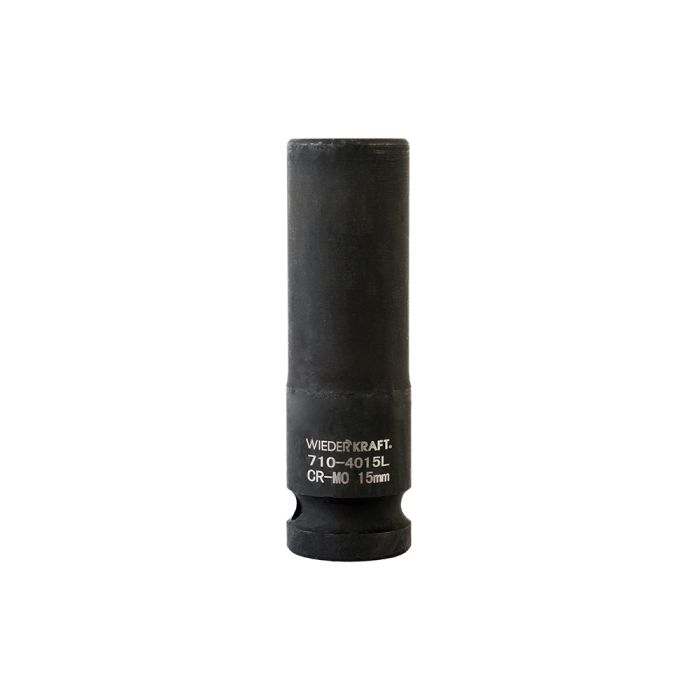 Головка торцевая ударная глубокая WiederKraft WDK-710-4015L, 1/2", 15 мм