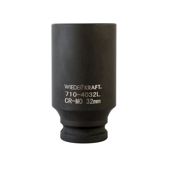 Головка торцевая ударная глубокая WiederKraft WDK-710-4032L, 1/2", 32 мм