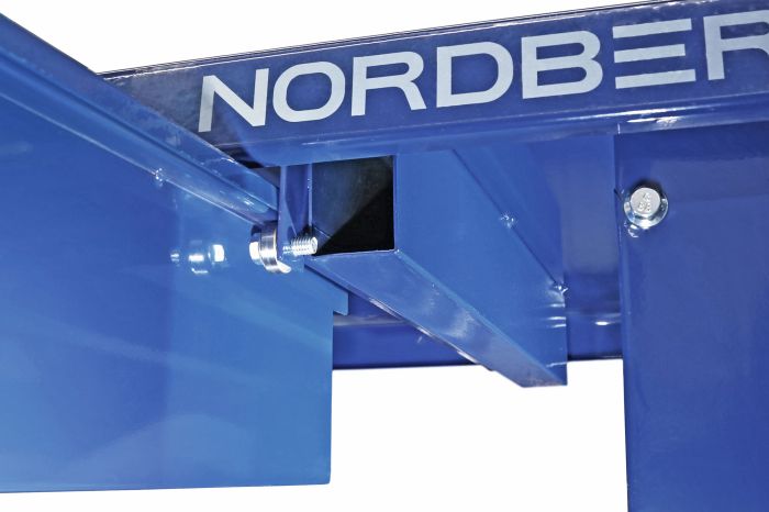 Верстак слесарный Nordberg TT3,  три подвесных ящика, 2000мм