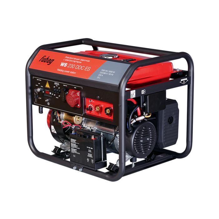 Сварочный бензиновый генератор Fubag WS 230 DDC ES, 220/380В, 9,5А