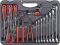 Набор инструментов в кейсе JTC JTC-H090C-B72, 90 предметов, с трещоткой, 1/2", 1/4"