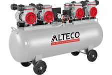 Поршневой компрессор ALTECO ACO 120L 63427, прямой, 400л/мин, 120л, 220В, безмасляный