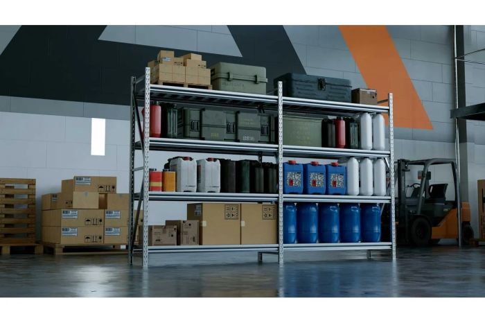 Система хранения IRONMEBEL optimus pro h-2000 zn, 4 яруса, 2600x600 мм, M-ССГР2000ОЦ2600600+