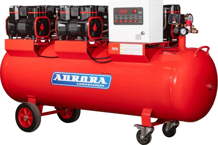 Поршневой компрессор Aurora PASSAT-250/1250 MODULE 4G, коаксиальный привод, безмасляный, 1250 л/мин, 380В