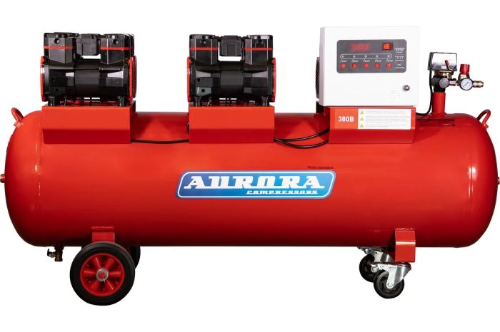 Поршневой компрессор Aurora PASSAT-250/1250 MODULE 4G, коаксиальный привод, безмасляный, 1250 л/мин, 380В