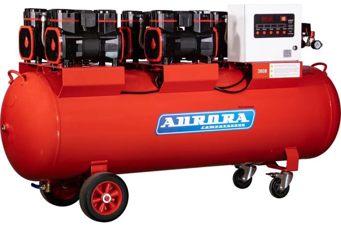 Поршневой компрессор Aurora PASSAT-250/1250 MODULE 4G, коаксиальный привод, безмасляный, 1250 л/мин, 380В