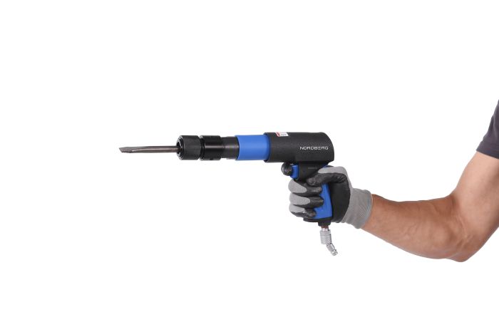 Пневмозубило NORDBERG NP5070K1, 2200уд/мин, комплектом насадок и быстросъемным держателем, 20пр.