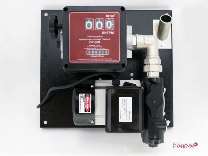 Мобильная топливораздаточная колонка Benza 24-220-57Р, 57л/мин, 220В для перекачки дизельного топлива