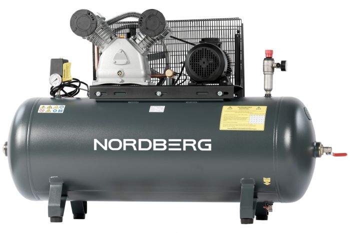 Поршневой компрессор NORDBERG NCP300/690, ременной привод, масляный, 690 л/мин, 380В