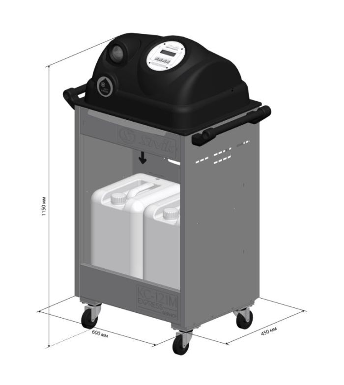 Установка для замены охлаждающей жидкости Sivik КС-121М, 12В