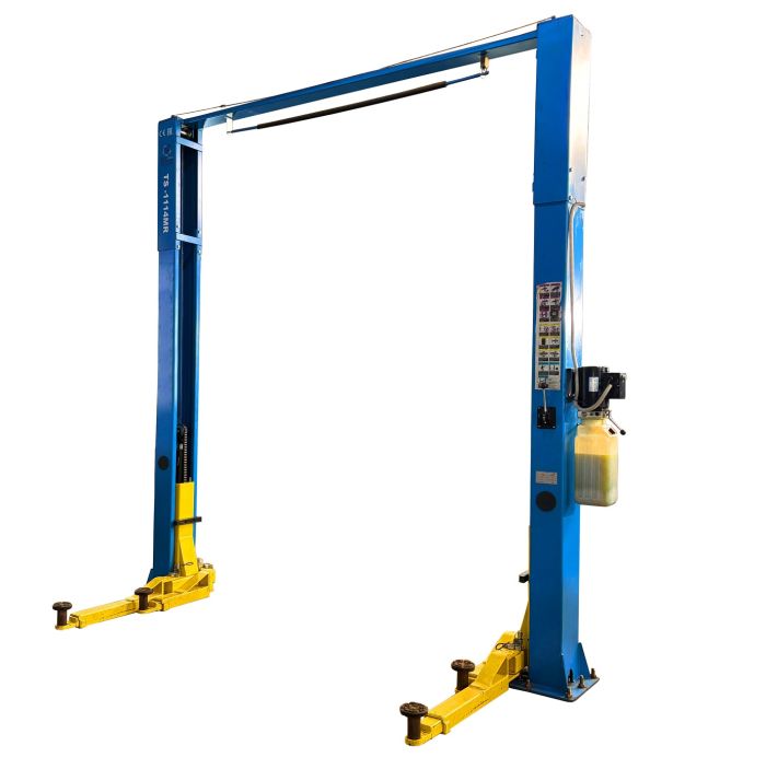 Подъемник двухстоечный автомобильный 4 тонны Техносоюз TS-1114MR, электрогидравлический, 220/380В