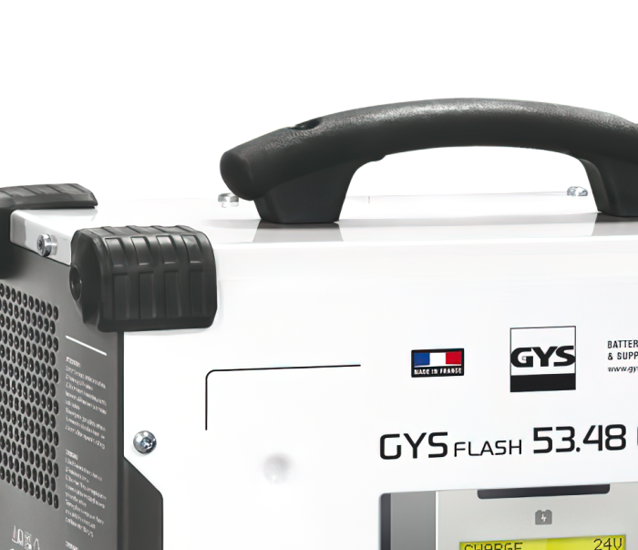 Зарядное устройство вертикальное GYS Gysflash 53.48 CNT FV, 50А, инверторное