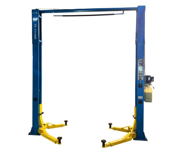 Подъемник двухстоечный автомобильный 4 тонны Техносоюз TS-1114MR, электрогидравлический, 220/380В