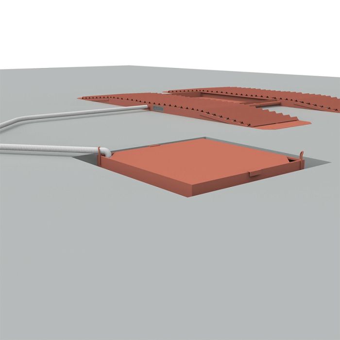 Эстакада металлическая ЭкоПром «Каскад» Комфорт, разборная, 4м, красная