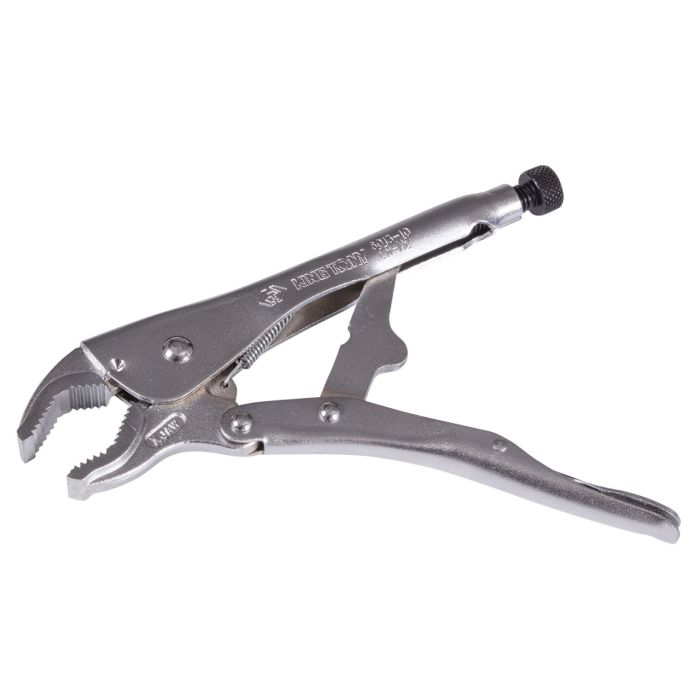 Зажим струбцины с фиксатором King Tony 6013-10R, с закругленными губками, 10", 254мм