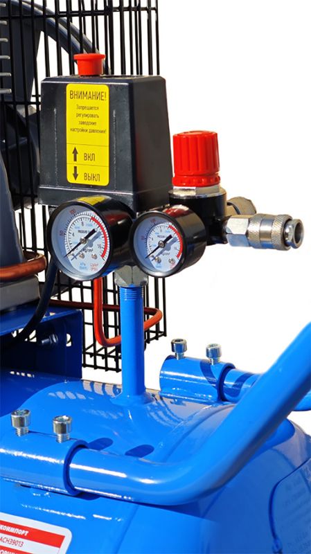 Поршневой компрессор Станкоимпорт ACH39013, ременной привод, 390 л/мин, 100л, 380В