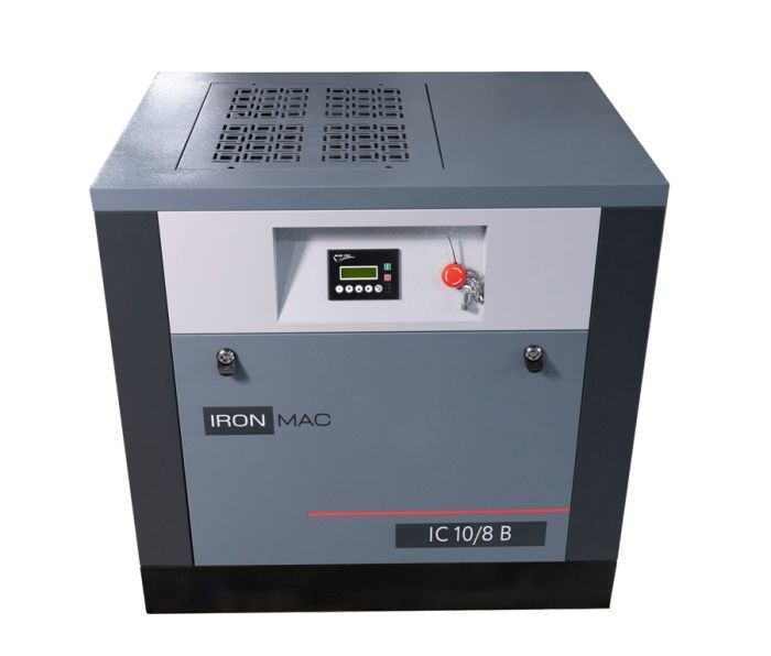 Винтовой компрессор IronMac IC 10/8 B, ременной привод, 8 бар, IP55, 1060л/мин